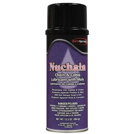 QUEST NUCHAIN - Chain & Cable Lubricant with Moly, 16oz, 12PK 5760